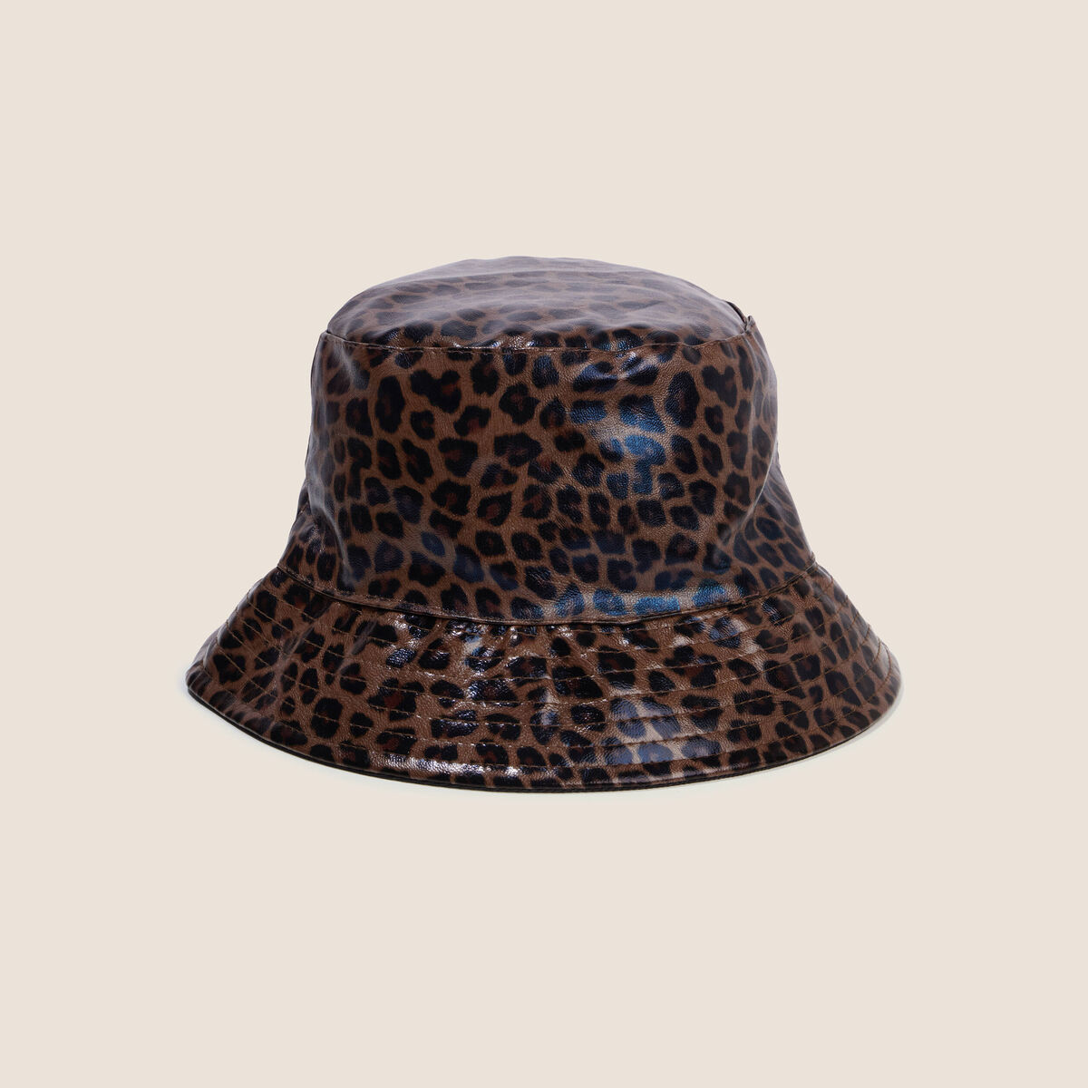 Chapeau doubl&eacute; marron femme
