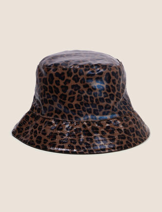 Chapeau doubl&eacute; marron femme