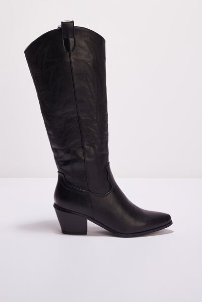 Bottes noires noir femme