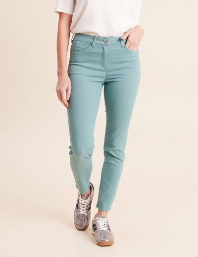 Pantalon magique Le L&eacute;ger coupe ajust&eacute;e bleu turquoise femme