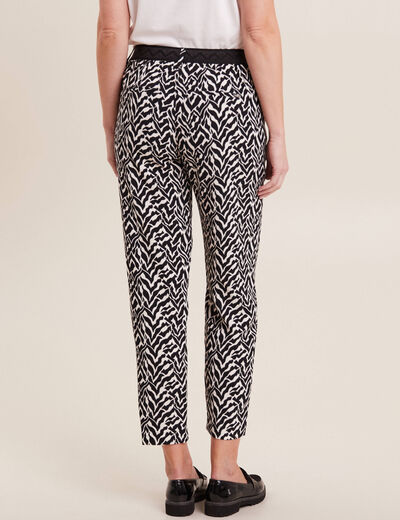 Pantalon urbain 7/8ème noir femme
