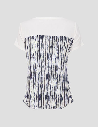 T-shirt manches courtes ecru femme