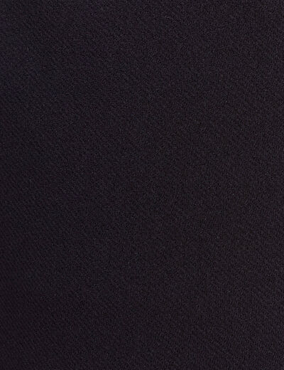 Jeans ajusté taille basculée bleu foncé femme