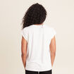 T-shirt manches courtes ecru femme