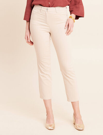 Pantalon magique Le L&eacute;ger coupe droite sable femme