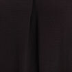 Robe droite col en V noir femme