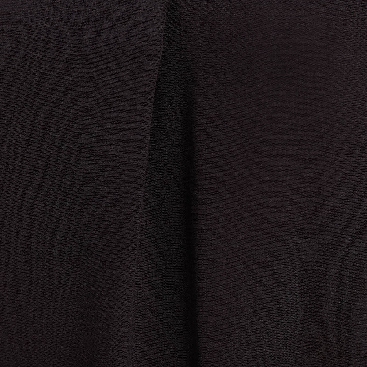Robe droite col en V noir femme