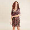 Robe &eacute;vas&eacute;e sequins multicolore femme