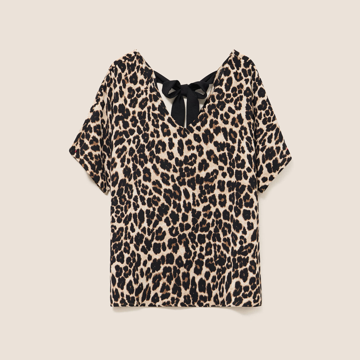 Blouse fluide manches 3/4 creme femme