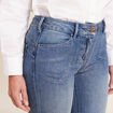 Jean ajust&eacute; taille basse denim stone femme
