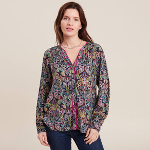 blouse manches longues multicolore femme Blouse manches longues multicolore femme