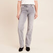 Jean taille haute denim gris clair femme