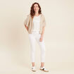 Pantalon magique Le L&eacute;ger coupe ajust&eacute;e blanc femme