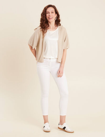 Pantalon magique Le L&eacute;ger coupe ajust&eacute;e blanc femme