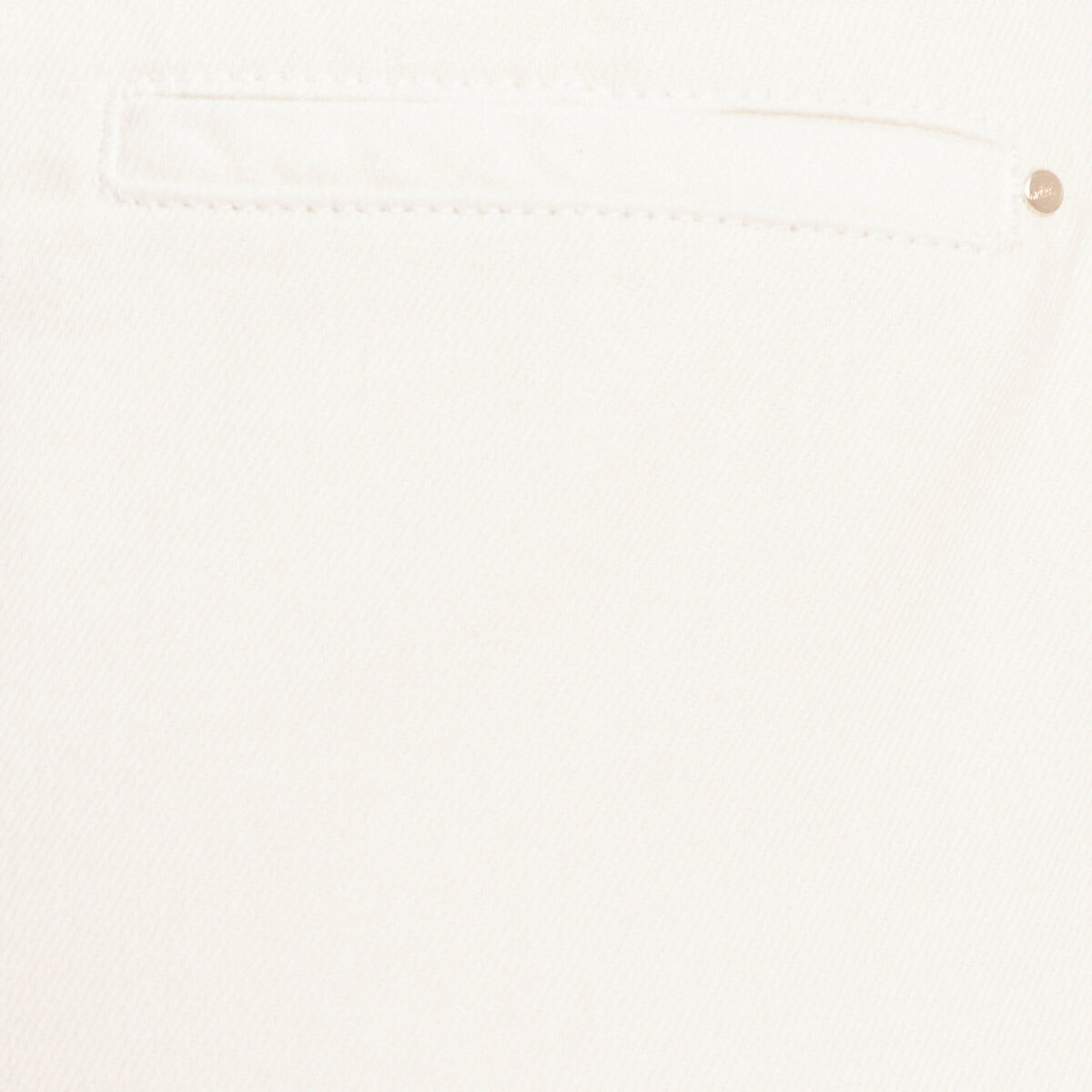 Pantalon droit taille basculée ecru femme