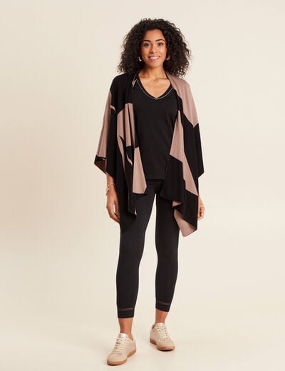 Pantalon legging 7/8ème noir femme