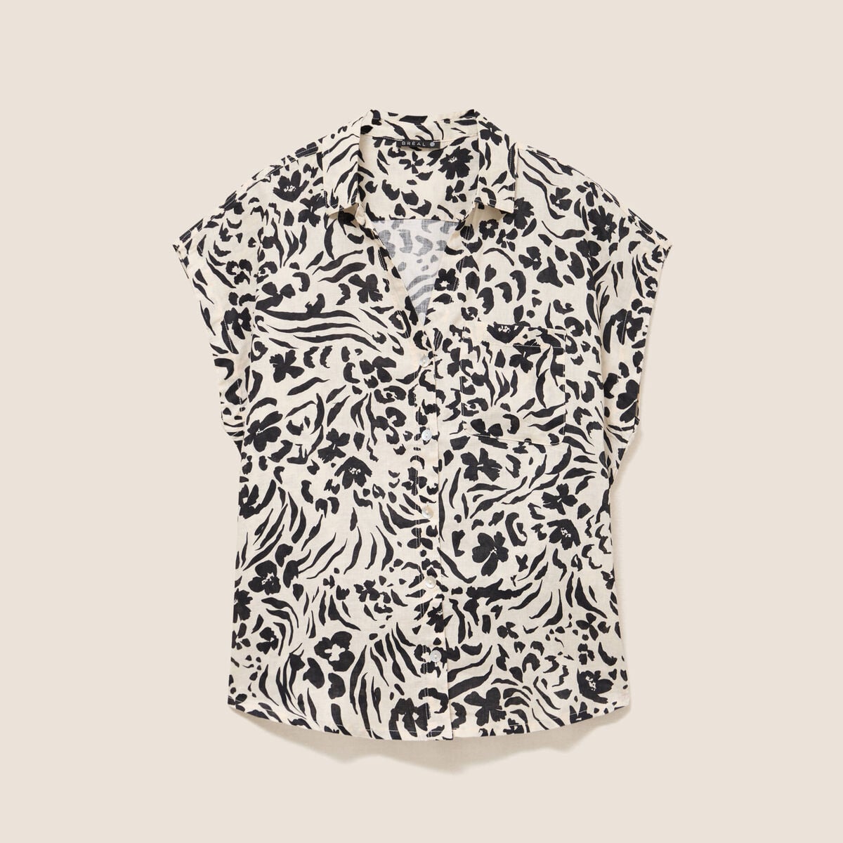 Chemise sans manches blanc femme