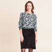 T-shirt manches 3/4 vert femme