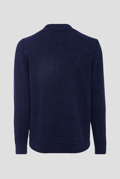 Gilet manches longues zippé bleu marine femme