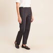 Pantalon vichy taille standard gris anthracite femme
