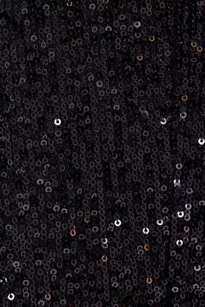 Veste droite avec sequins noir femme