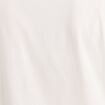 T-shirt manches courtes strass ecru femme
