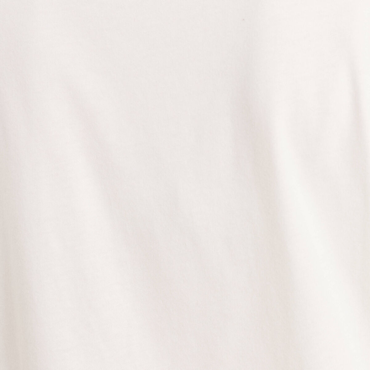 T-shirt manches courtes strass ecru femme