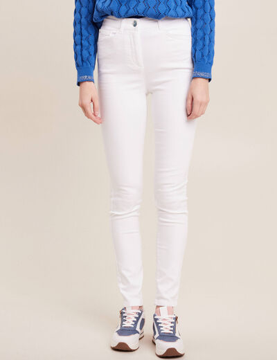 Pantalon magique Le L&eacute;ger coupe ajust&eacute;e blanc femme