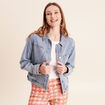 Veste denim denim double stone femme