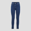 Jeans léger taille haute 7/8ème denim double stone femme