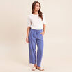 Pantalon bleu femme