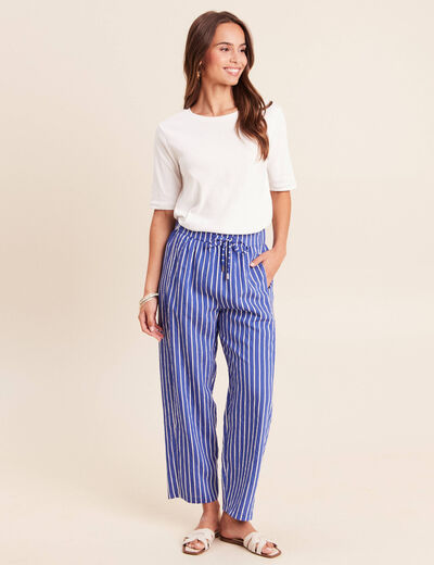 Pantalon bleu femme