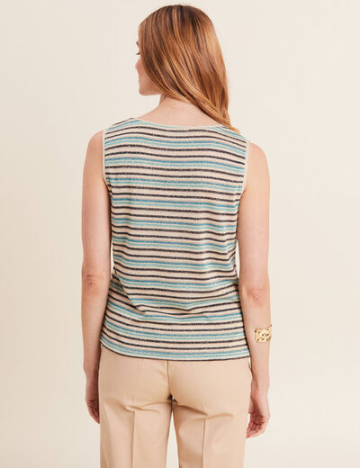Débardeur sans manches bleu femme