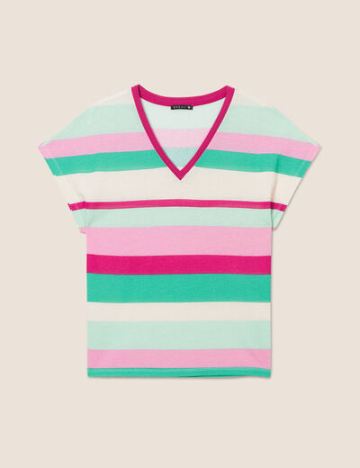 T-shirt manches courtes rose femme
