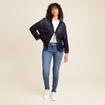 Jean magique ajusté taille standard denim double stone femme