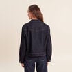 Veste manches longues en jean denim brut femme