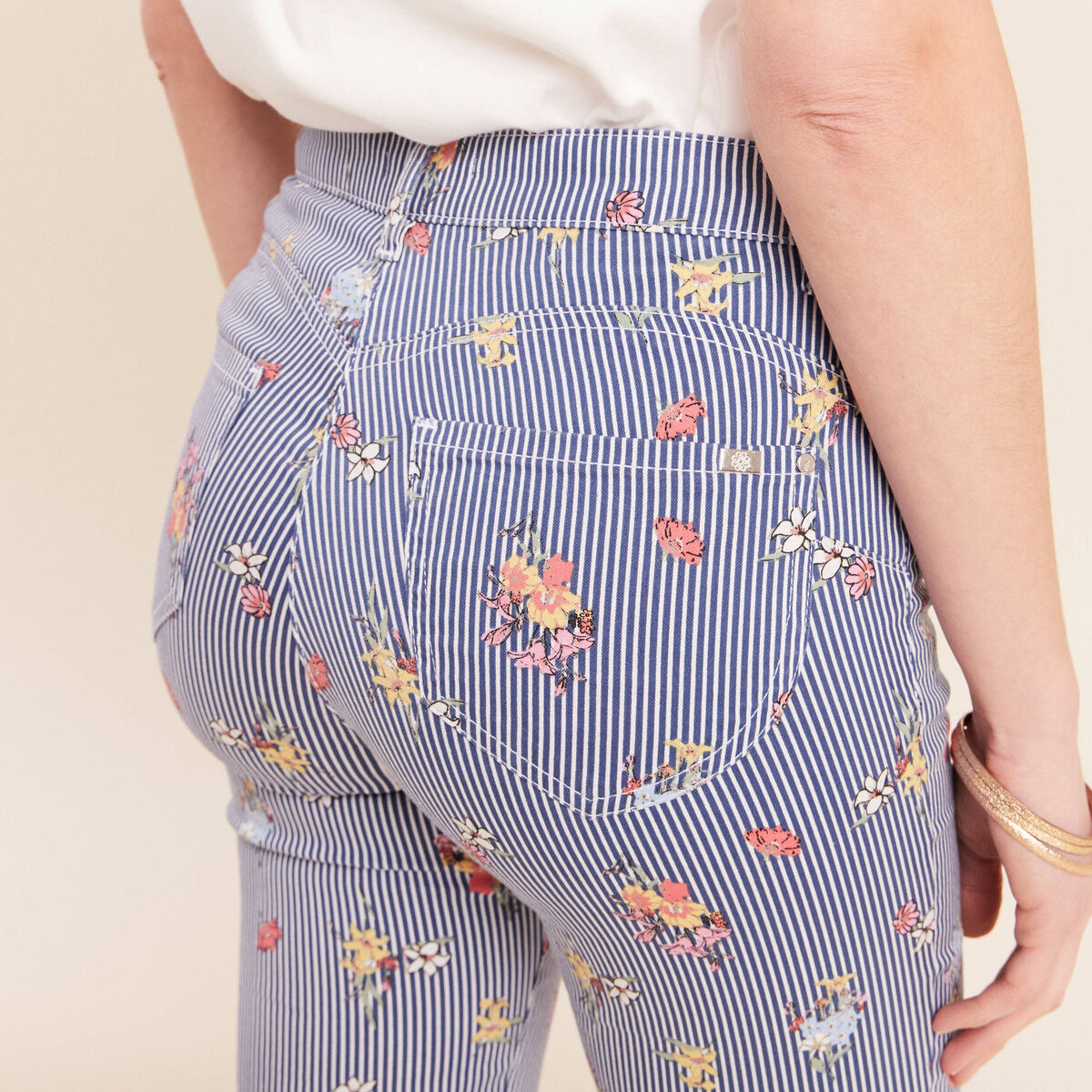 Pantalon magique Le L&eacute;ger coupe ajust&eacute;e bleu femme