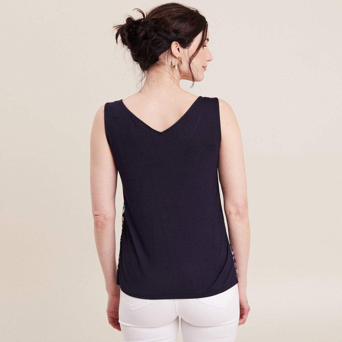 D&eacute;bardeur bretelles larges bleu femme