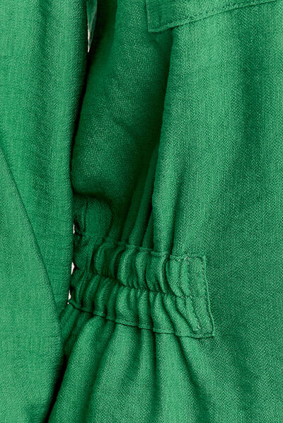 Veste cintrée élastiquée vert menthe femme