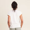 T-shirt manches courtes ecru femme