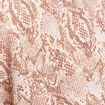 T-shirt col rond manches 3/4 beige femme