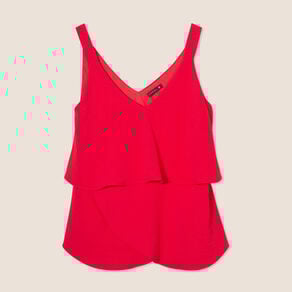 debardeur ample sans manches rouge femme Débardeur ample sans manches rouge femme
