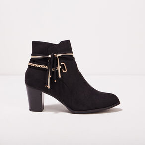 Bottines à talons noir femme