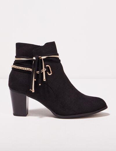 Bottines à talons noir femme