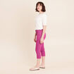 Pantacourt magique Le L&eacute;ger coupe droite violet femme