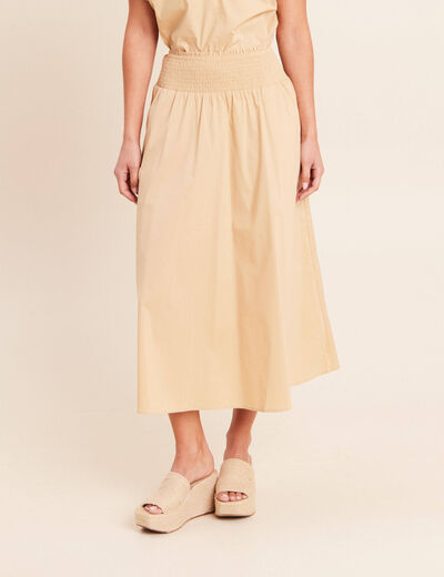 Jupe beige femme