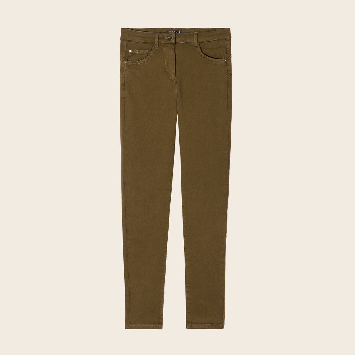 Pantalon magique Le L&eacute;ger coupe ajust&eacute;e vert kaki femme