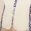 Gilet sans manches matelassé ecru femme