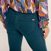 Jean magique ajusté taille standard bleu canard femme