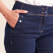 Jean bootcut taille haute denim brut femme